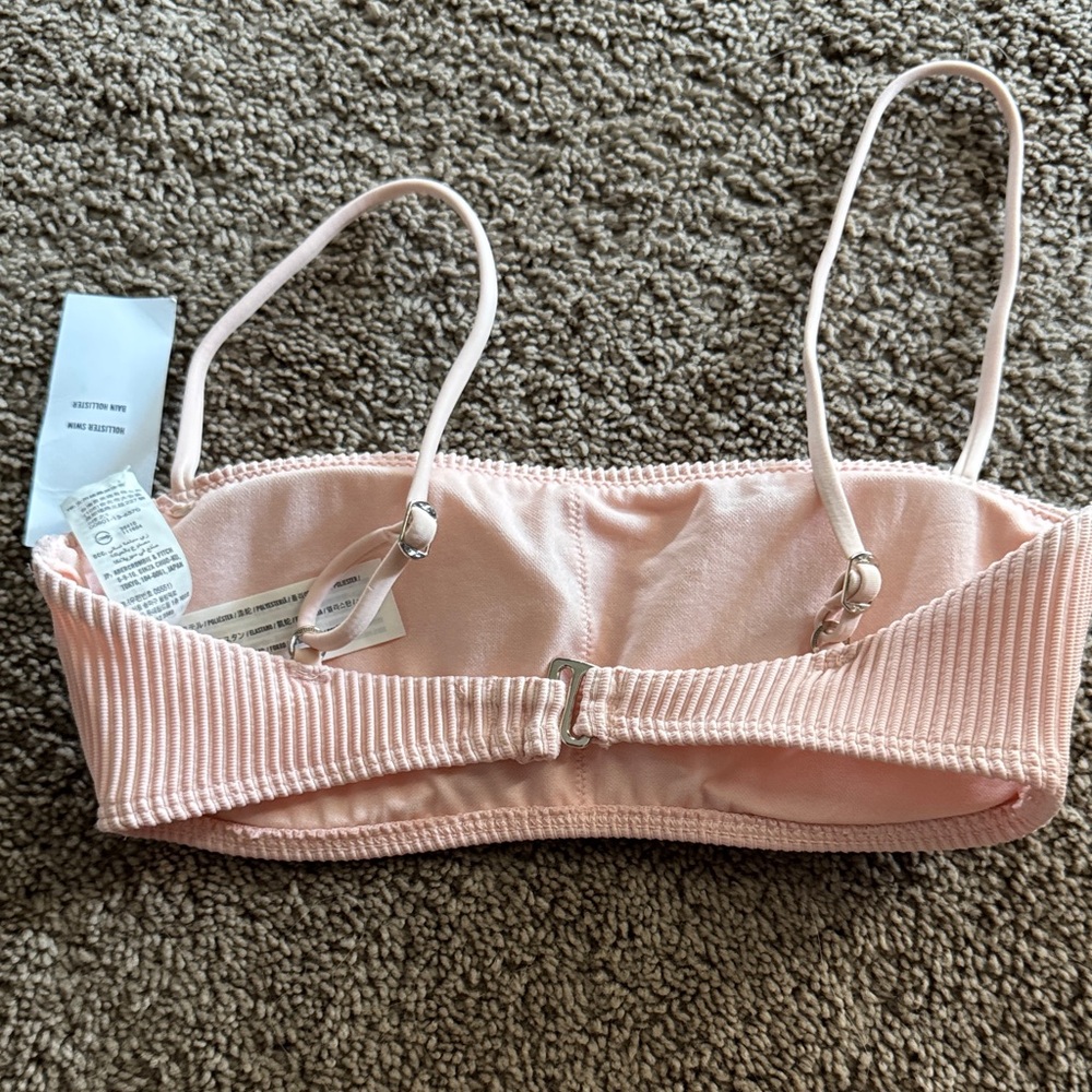 Pink Ribbed Crop Top bikini - Picture 4 of 4